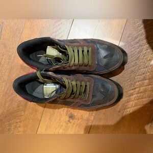 Valentino Garavani Black and Brown Men's Sneakers